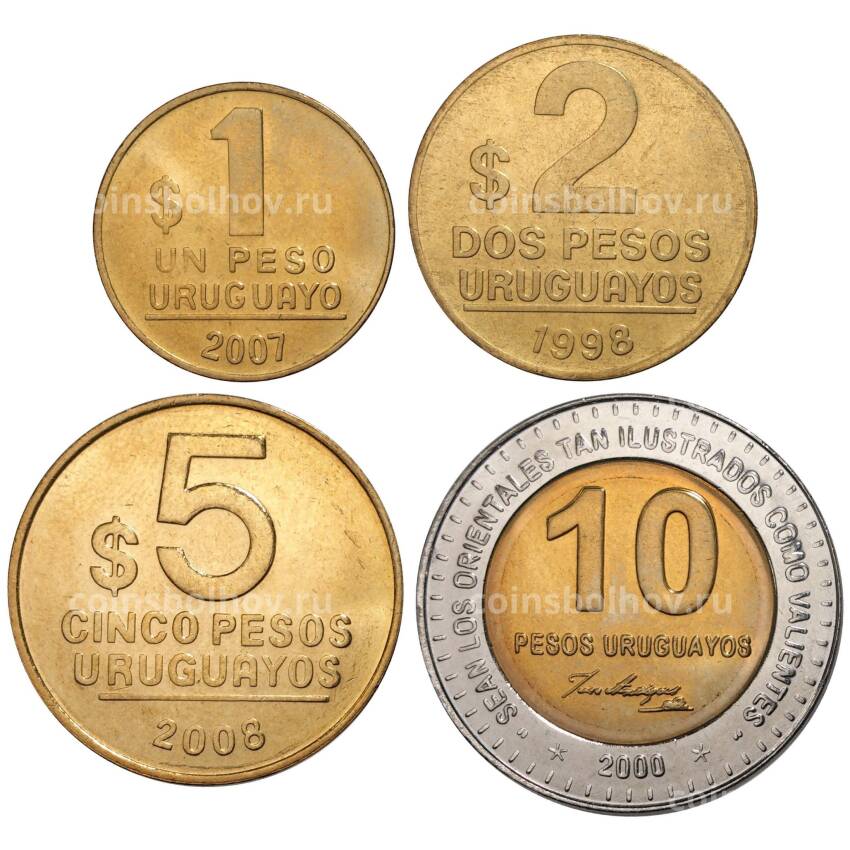 Набор монет — Уругвай