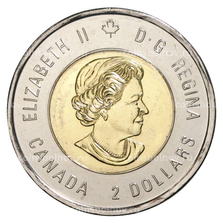 Монета 2 доллара 2018 года Канада «100 лет со дня окончания Первой Мировой войны» (вид 2)