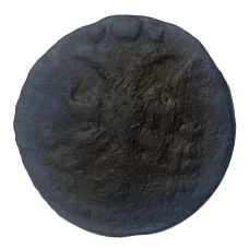 Монета Полушка 1735 года — Перечекан (реверс)