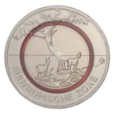 Монета 5 евро 2018 года D Германия — Субтропическая зона (аверс)