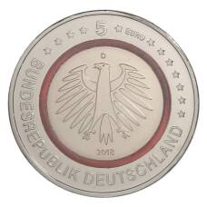 Монета 5 евро 2018 года D Германия — Субтропическая зона (реверс)