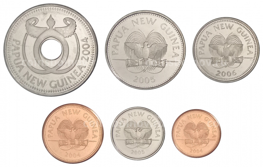 Набор монет Папуа Новая Гвинея (вид 2)