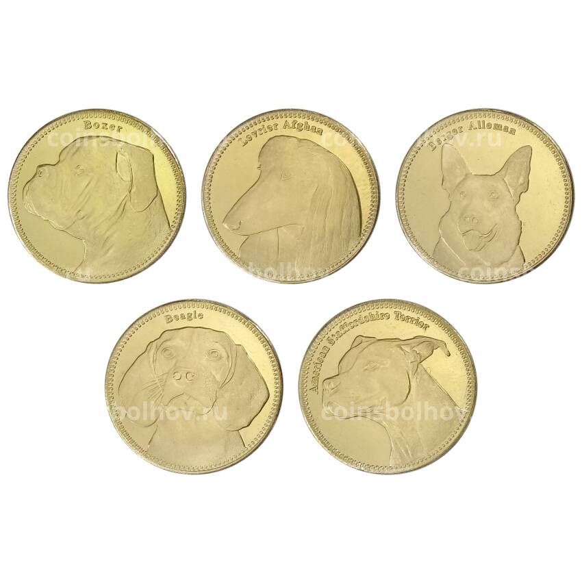 Набор монет 5 шиллингов 2019 года Сомалиленд — Собаки