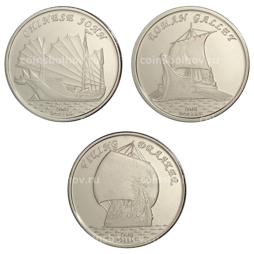 Набор монет 2019 года Острова Гилберта — Корабли