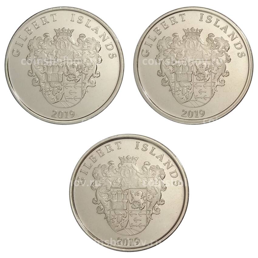 Набор монет 2019 года Острова Гилберта — Корабли (вид 2)