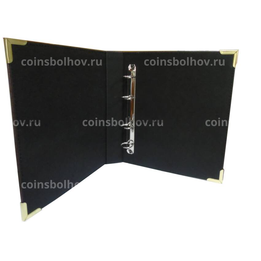 Папка-переплет формата Оптима универсальная  с кольцевым механизмом без надписи (вид 2)