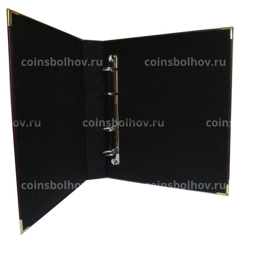 Папка-переплет формата Оптима универсальная  с кольцевым механизмом с надписью «Боны» (вид 2)