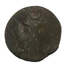 Монета Денга 1744 года (реверс)