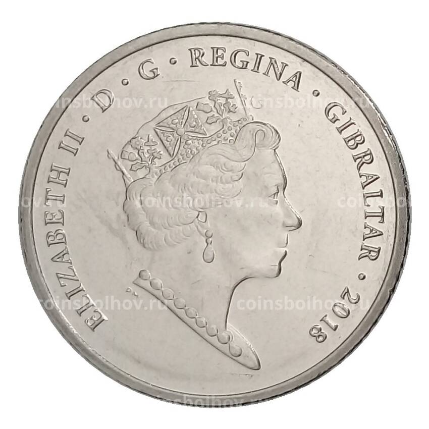 Монета 10 пенсов 2018 года Гибралтар — Новый Calpe House (вид 2)