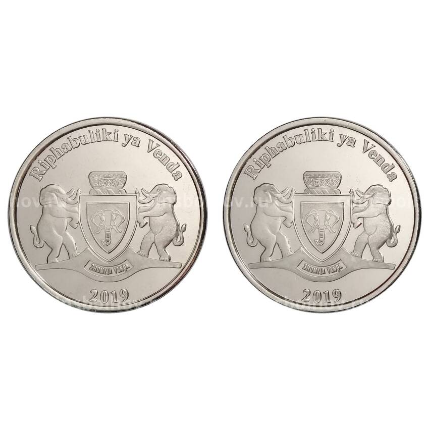 Набор монет 5 рандов 2019 года Республика Венда — Животные (вид 2)