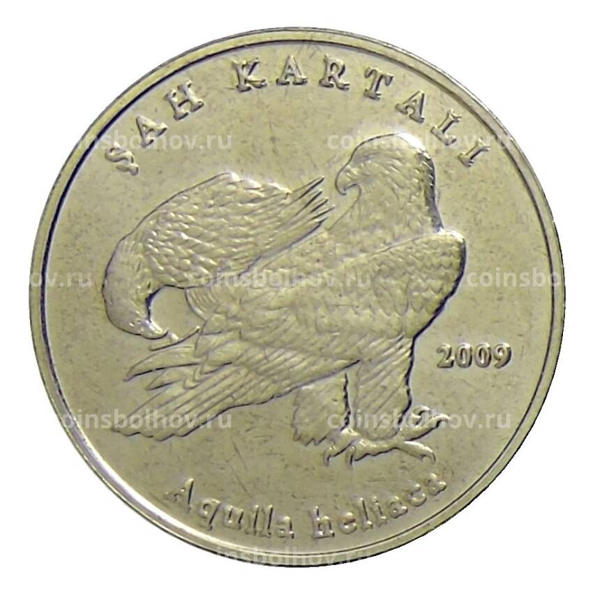 Монета 1 лира 2009 года Турция —  Орел