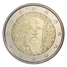 Монета 2 евро 2013 года Финляндия — 125 лет со дня рождения Франса Эмиля Силланпяя (аверс)