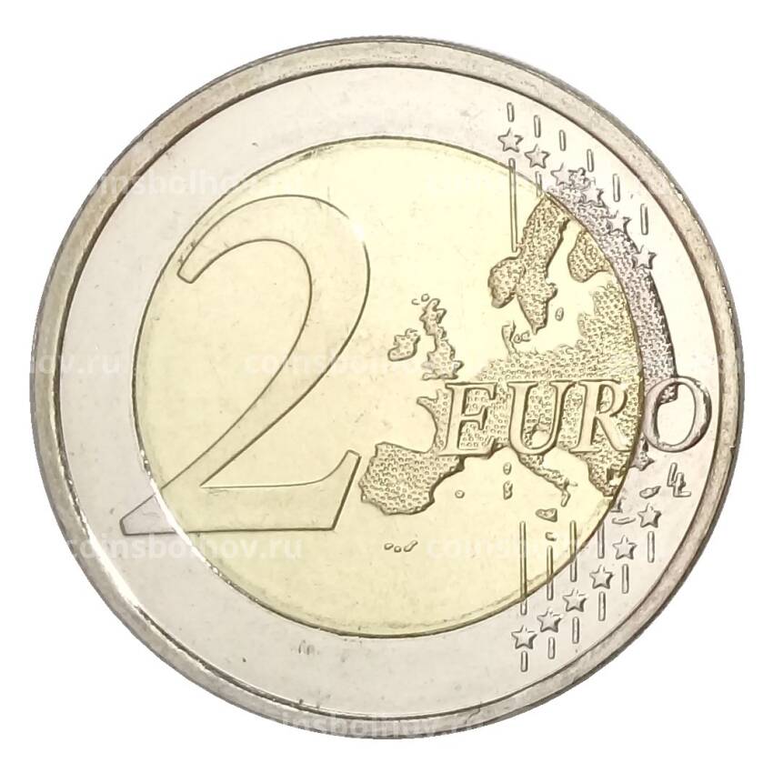 Монета 2 евро 2013 года Финляндия — 125 лет со дня рождения Франса Эмиля Силланпяя (вид 2)