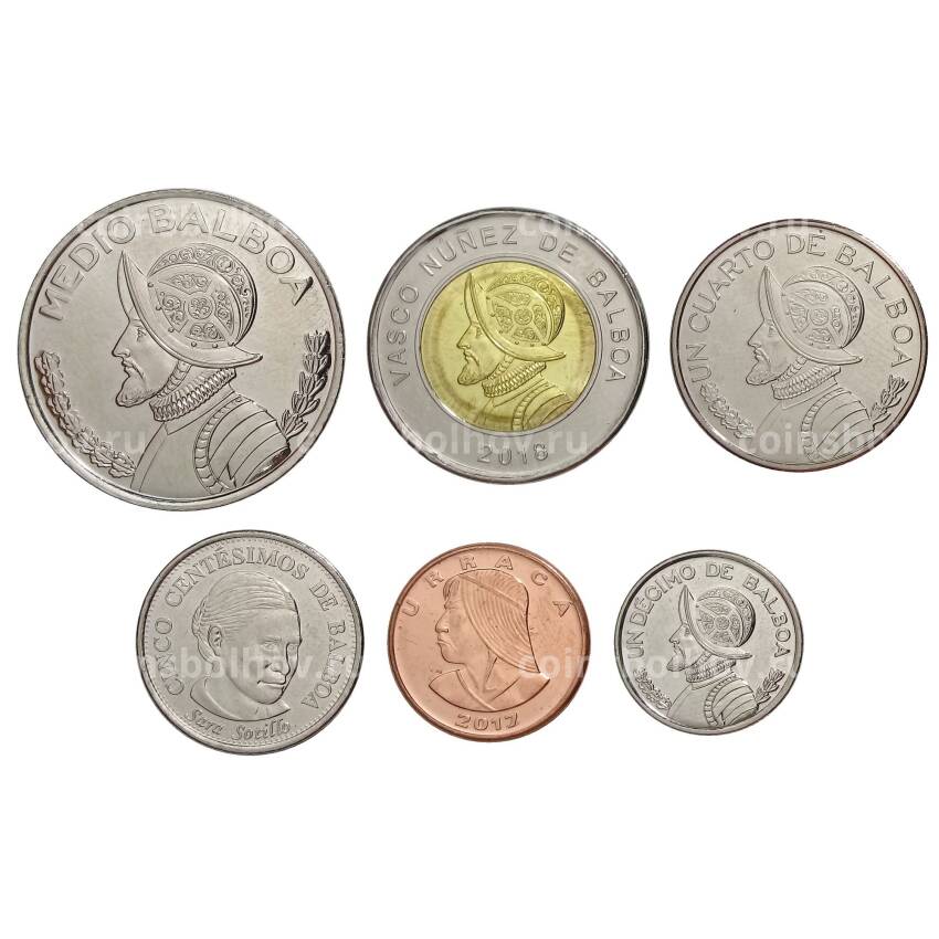 Набор монет Панама (вид 2)