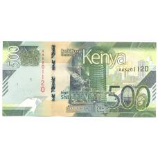 Банкнота 500 шиллингов 2019 года Кения