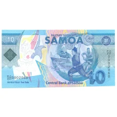 Банкнота 10 тала 2017 года Самоа (аверс)