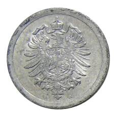 Монета 1 пфенниг 1917 года А Германия (реверс)