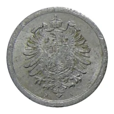 Монета 1 пфенниг 1917 года А Германия (реверс)