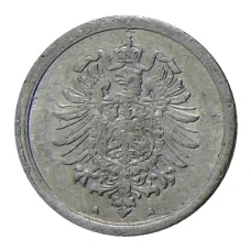 Монета 1 пфенниг 1917 года А Германия (реверс)