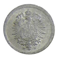 Монета 1 пфенниг 1917 года Е Германия (реверс)