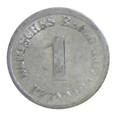 Монета 1 пфенниг 1917 года А Германия (аверс)