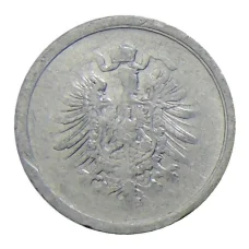 Монета 1 пфенниг 1917 года А Германия (реверс)