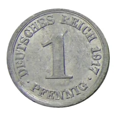 Монета 1 пфенниг 1917 года G Германия (аверс)