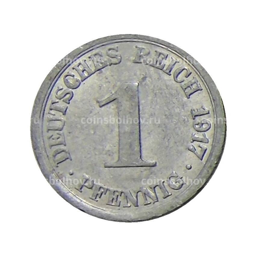 Монета 1 пфенниг 1917 года G Германия