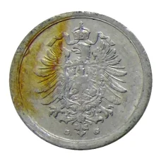 Монета 1 пфенниг 1917 года G Германия (реверс)