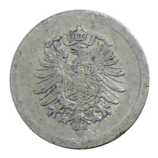 Монета 1 пфенниг 1917 года А Германия (реверс)