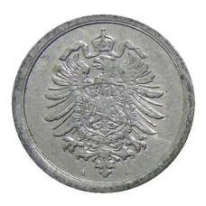 Монета 1 пфенниг 1917 года А Германия (реверс)