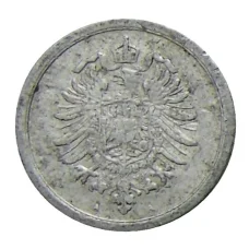 Монета 1 пфенниг 1917 года А Германия (реверс)