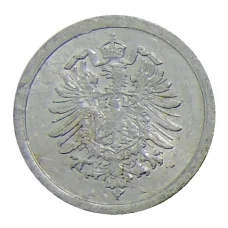 Монета 1 пфенниг 1917 года А Германия (реверс)
