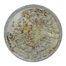 Монета 1 пфенниг 1917 года F Германия (реверс)