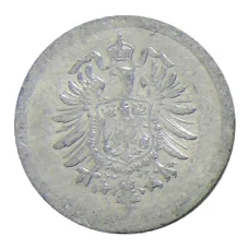Монета 1 пфенниг 1917 года А Германия (реверс)
