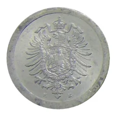 Монета 1 пфенниг 1917 года Е Германия (реверс)