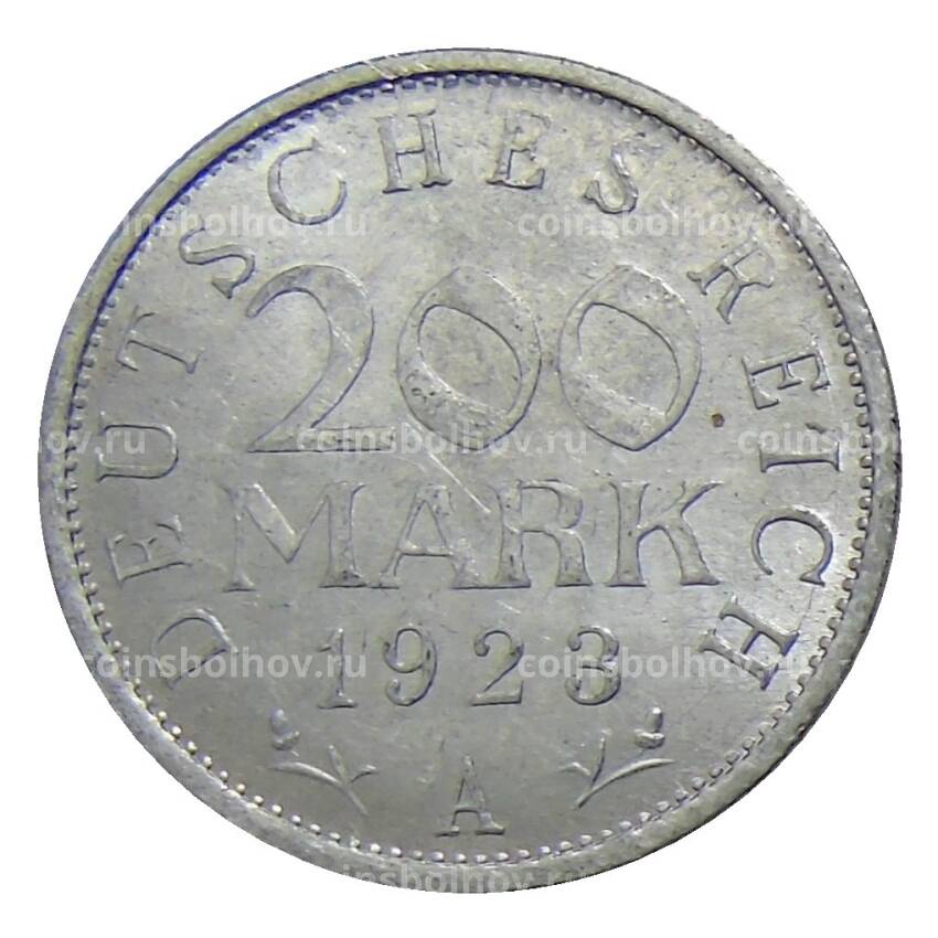 Монета 200 марок 1923 года А Германия
