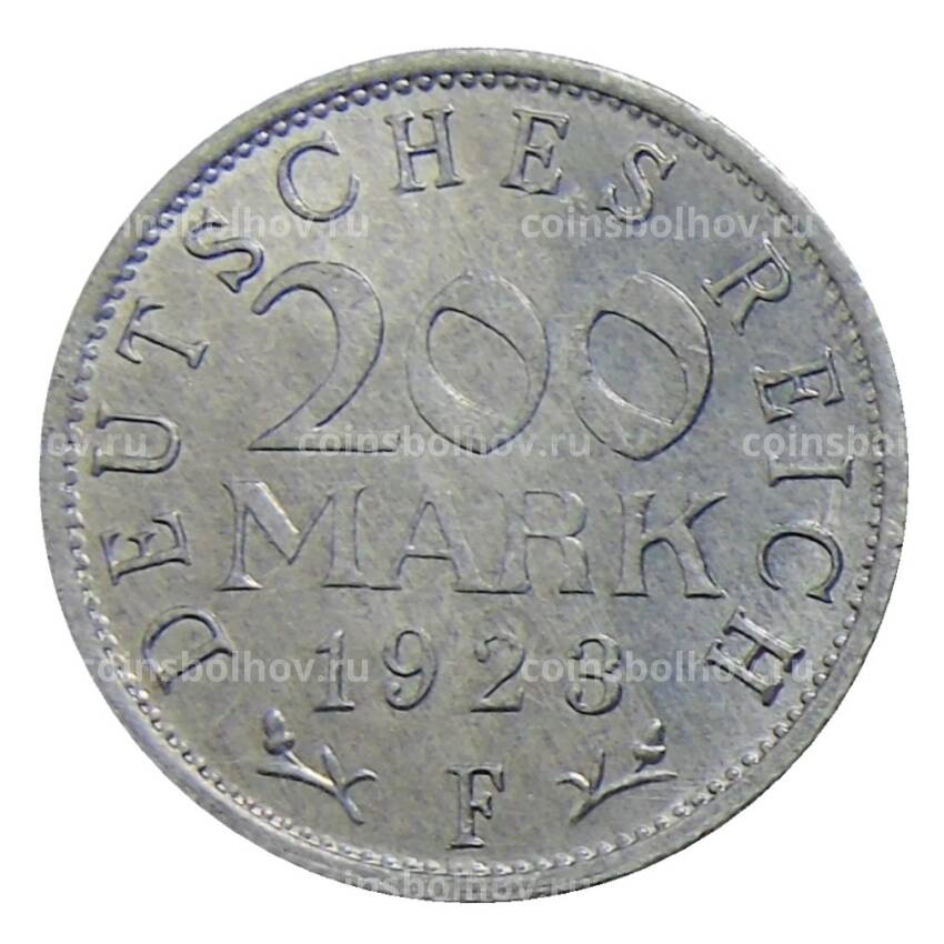 Монета 200 марок 1923 года F Германия