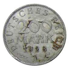 Монета 200 марок 1923 года А Германия (аверс)