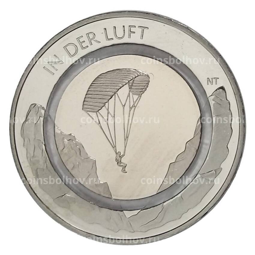 Монета 10 евро 2019 года D Германия «В полете — Парапланеризм»