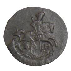 Монета Полушка 1791 года КМ (реверс)