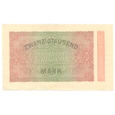 Банкнота 20000 марок 1923 года Германия (вид 2)