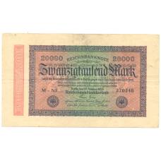 Банкнота 20000 марок 1923 года Германия