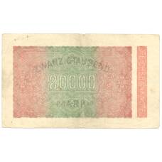 Банкнота 20000 марок 1923 года Германия (вид 2)