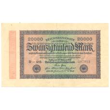Банкнота 20000 марок 1923 года Германия