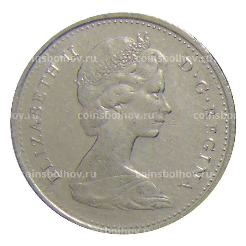 Монета 10 центов 1969 года Канада (вид 2)