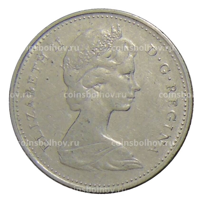 Монета 10 центов 1977 года Канада (вид 2)