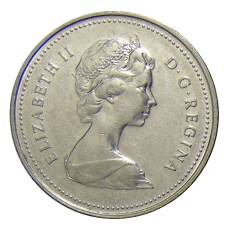 Монета 10 центов 1979 года Канада (реверс)