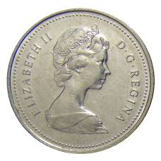 Монета 10 центов 1980 года Канада (реверс)