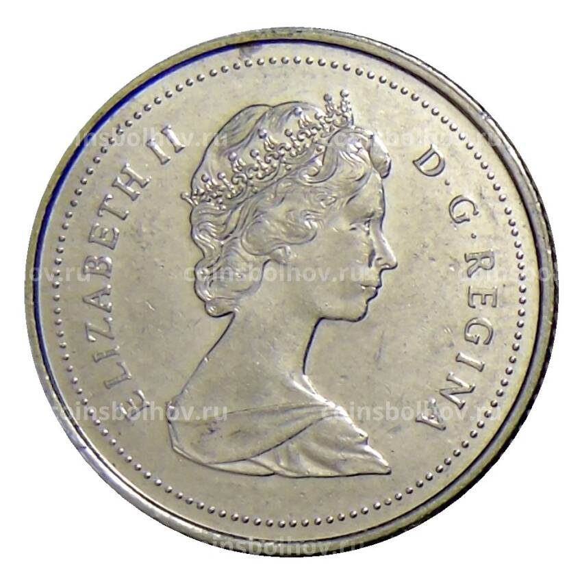 Монета 10 центов 1985 года Канада (вид 2)
